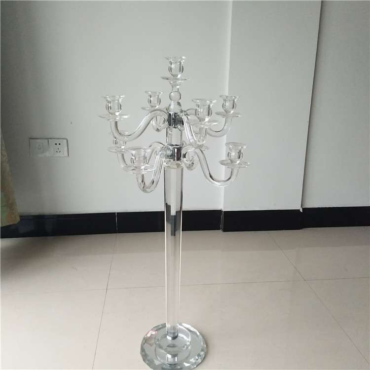 欧式水晶蜡烛台摆件 9头烛台婚庆道具家居软装摆件烛台
