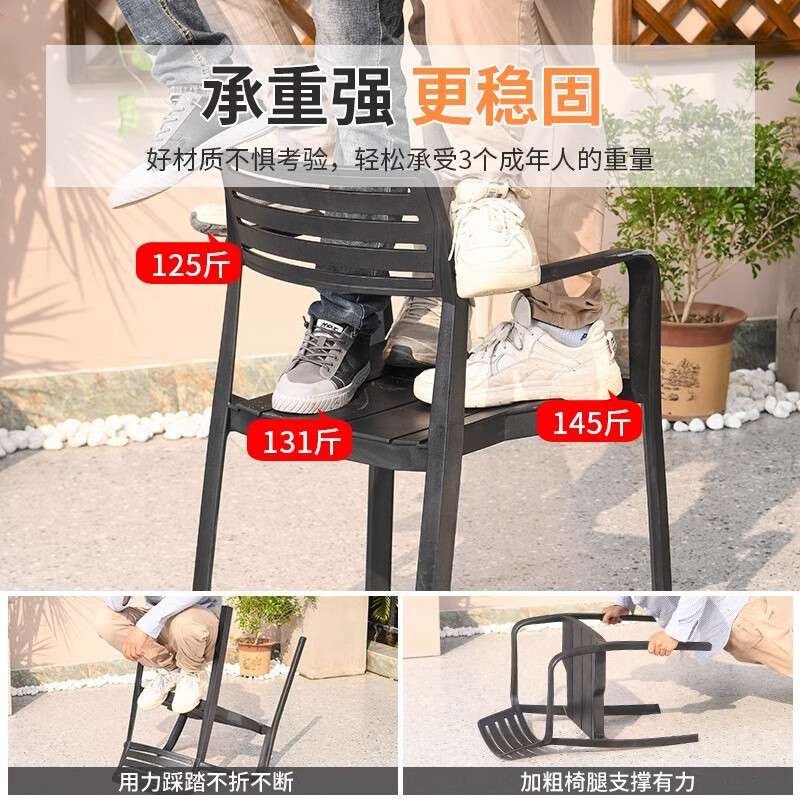 莫家 户外烧烤桌椅铸铝桌室外休闲木炭烧烤架庭院桌子家用院子碳