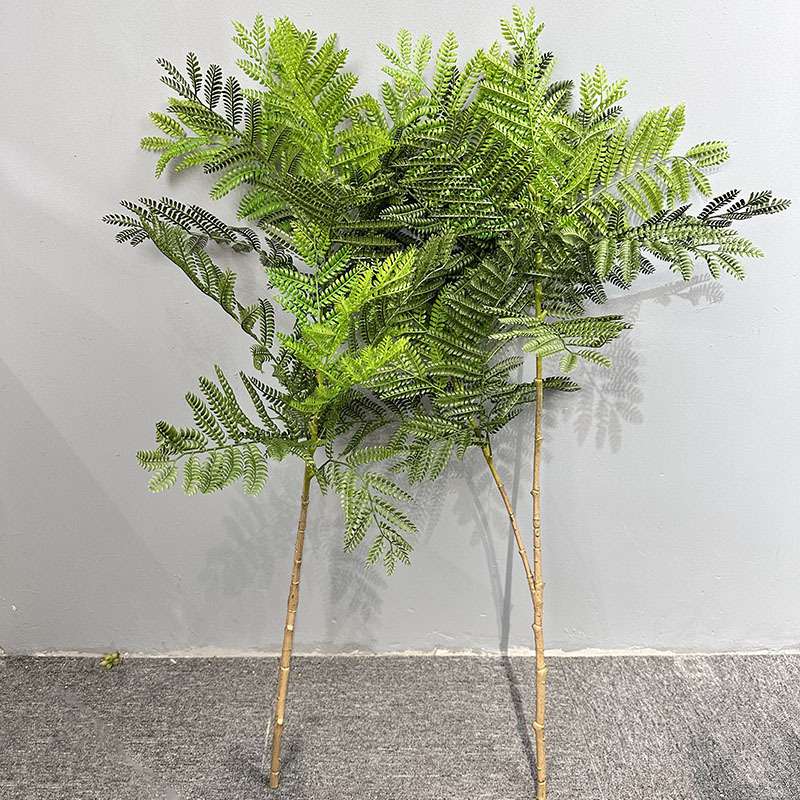 单支蓝花楹仿真绿植蓝花楹中式禅意仿生植物假树盆栽室内家居装饰
