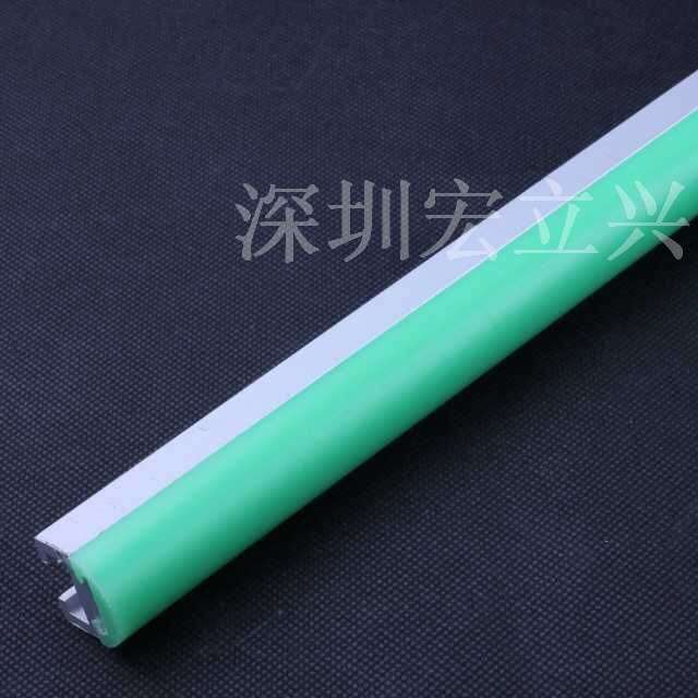 宏立兴圆C护栏R20流水线铝合金半圆护栏 绿色色弧形挡板 食品级