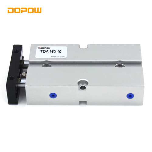 DOPOW  TN32*20缸径双轴气缸双杆铝材质TNTDA双作用双轴源头厂家