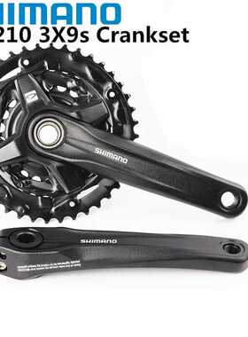 SHIMANO MT210山地中空一体牙盘2/3x9速170 36-22T 40-30-22T护盘