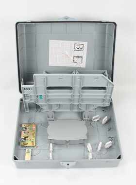 64芯分纤箱分光箱八槽位光分路器箱分线箱1分64插片式光缆分纤箱