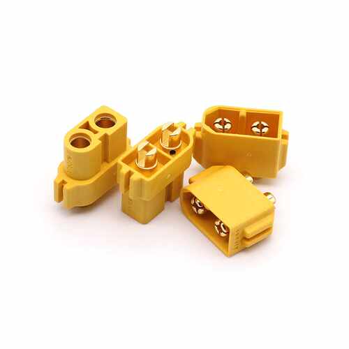 原装XT60PM-F XT60PM-M 板焊线开槽嵌入式连接器PCB骑板安装插头
