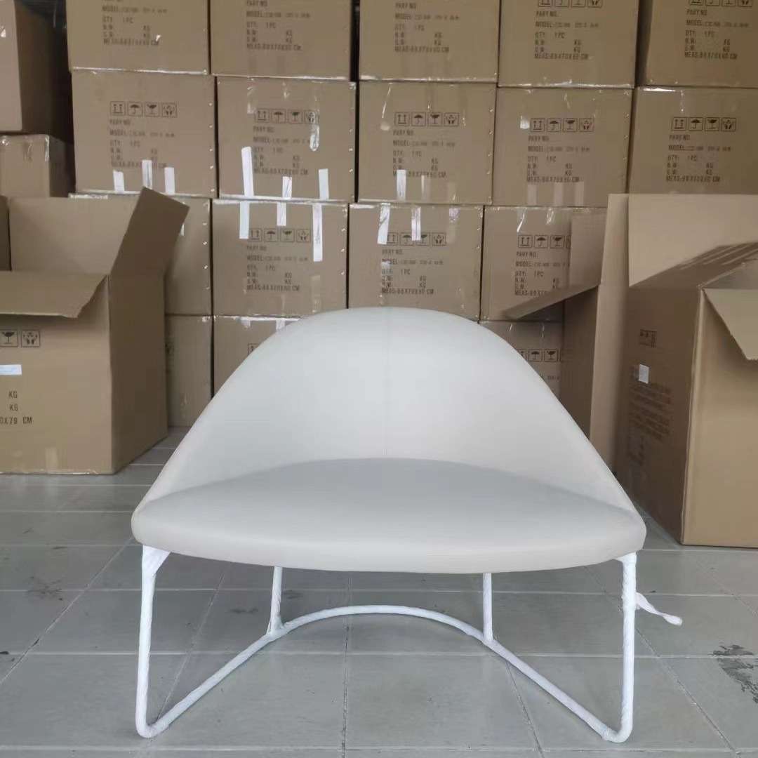 设计师定型棉靠背沙发椅客厅酒店接待洽谈沙发布艺会客单人沙发