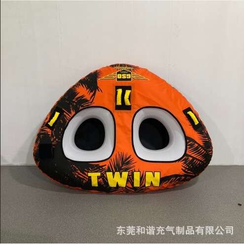 多人快艇牵引气垫船水上充气拖拉圈冲浪浮排充气式环保PVC可双人