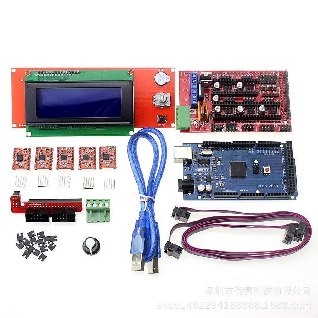 3d打印机配件 Ramps 1.4 2004显示屏 Mega2560 A4988步进电机驱动