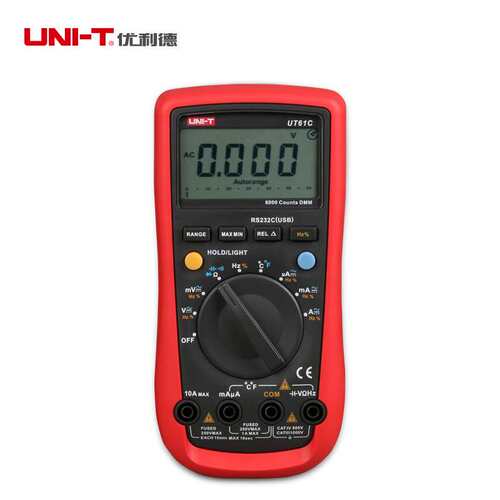 优利德万用表UT61A/UT61B/UT61C/UT61D电流电压表数字万用表UT61E
