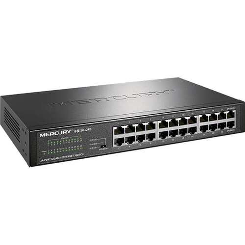 24口TP全千兆交换机SG124D网络1000M监控分线器Switch