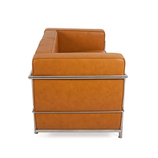 LC2 Le Corbusier 柯布西耶皮艺沙发中世纪北欧设计师家具