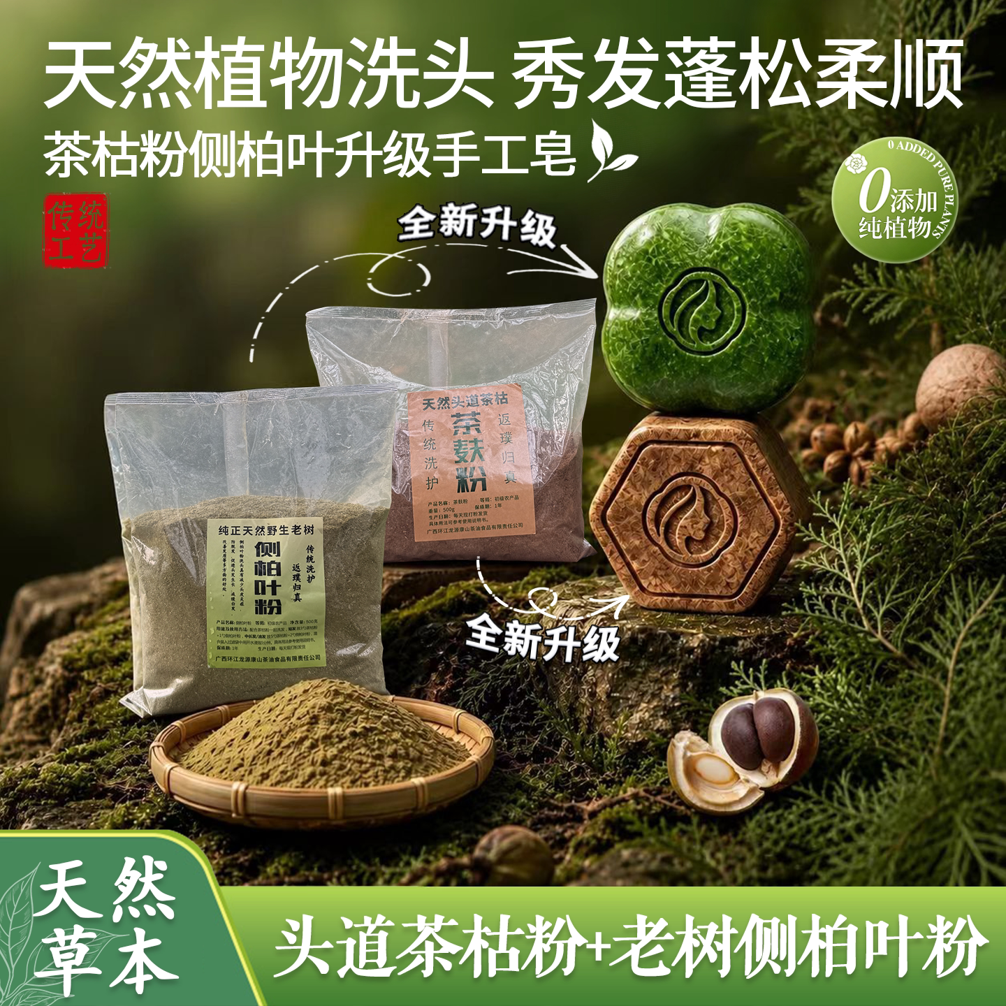广西壮族茶菇粉侧柏叶发皂