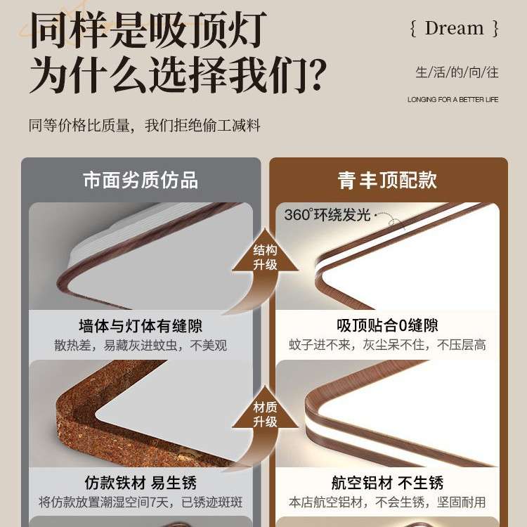 普瑞灯珠吸顶灯客厅大厅主灯中古风新中式全光谱护眼中山家装灯饰