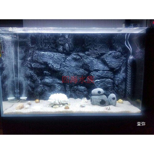鱼缸水族箱PU仿岩石三湖造景立体感强3D背景板青龙石