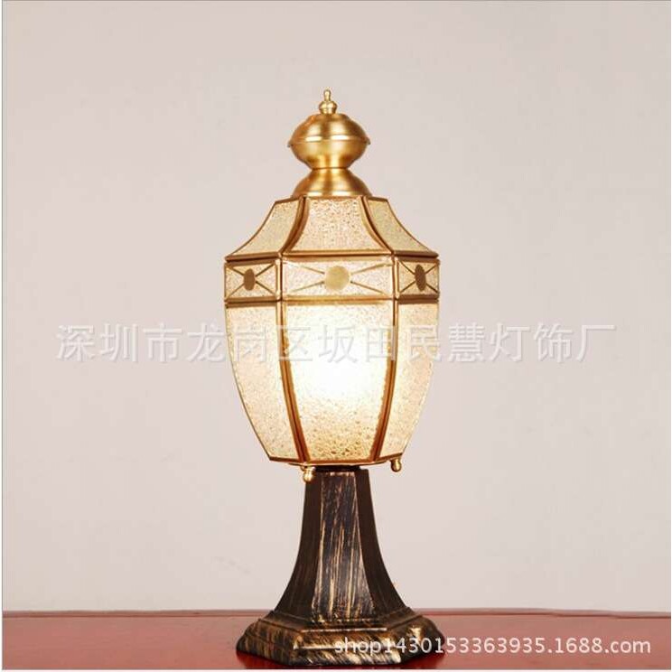家装灯具特惠欧式庭院灯 玻璃别墅 欧式庭院灯