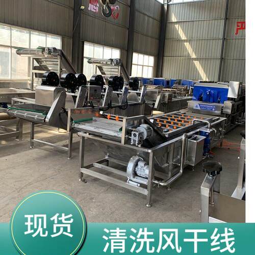 果蔬脱水翻转式风干线 牛油果清洗风干线 蘑菇沥水风干机设备