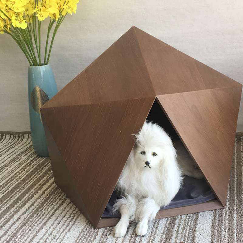 厂家直销创意木制猫窝实木家具宠物泰迪小型犬狗窝宠物窝垫用品