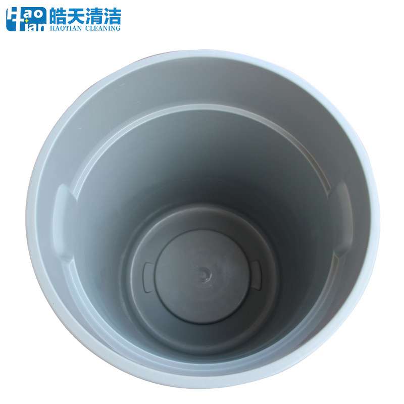 皓天B-102圆形贮物桶带底座四轮移动带盖垃圾箱废物收纳桶120升