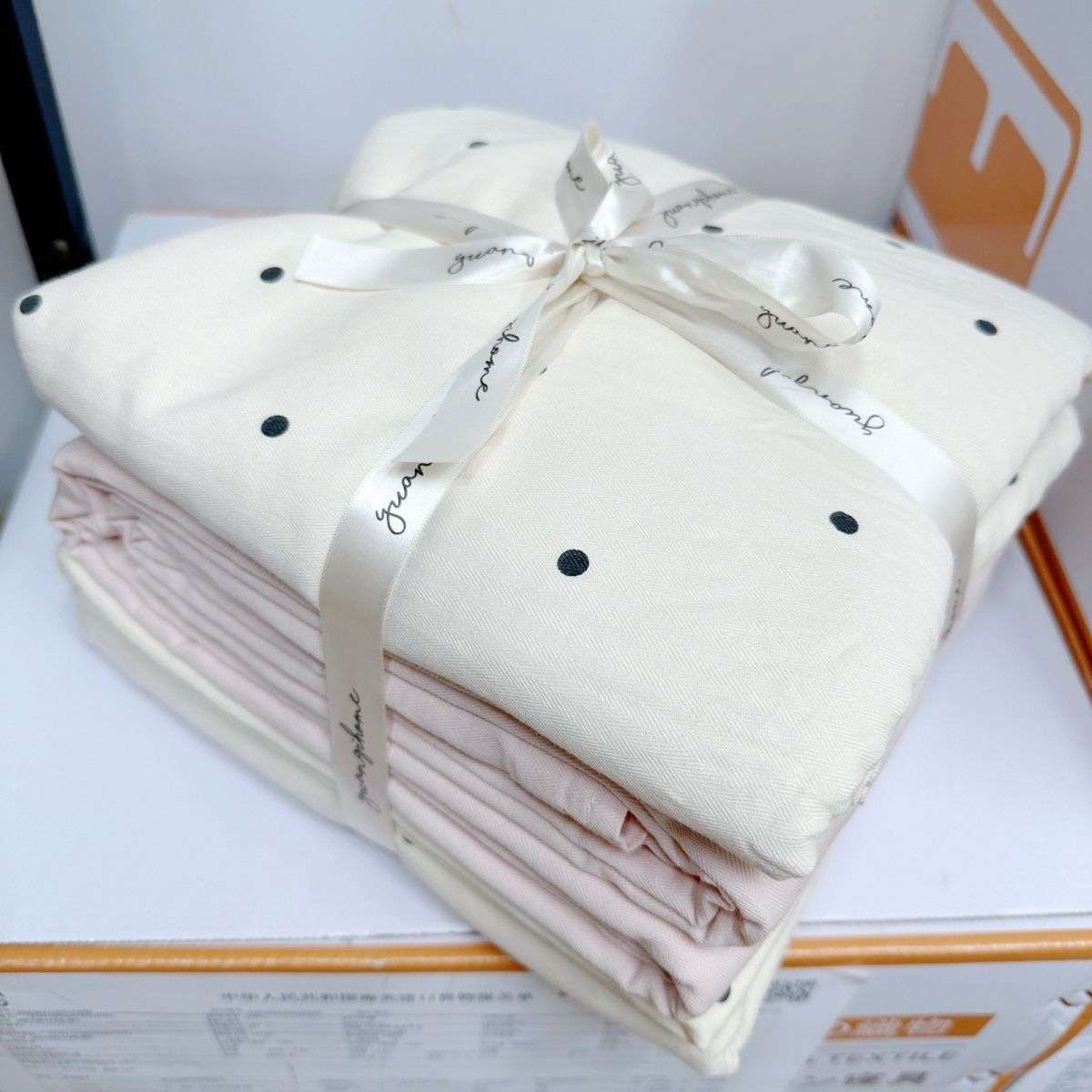 断码处理加厚120s双层纱四件套母婴级a类床上用品跨境 厂货源