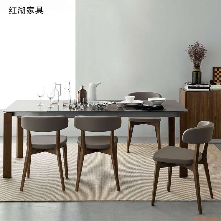 促销实木椅现代简约休闲餐椅小吃店餐椅甜品店餐椅家用餐厅椅子