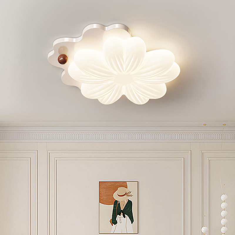 法式奶油风小奶豆卧室吸顶灯全光谱护眼主卧灯创意曲奇儿童房灯