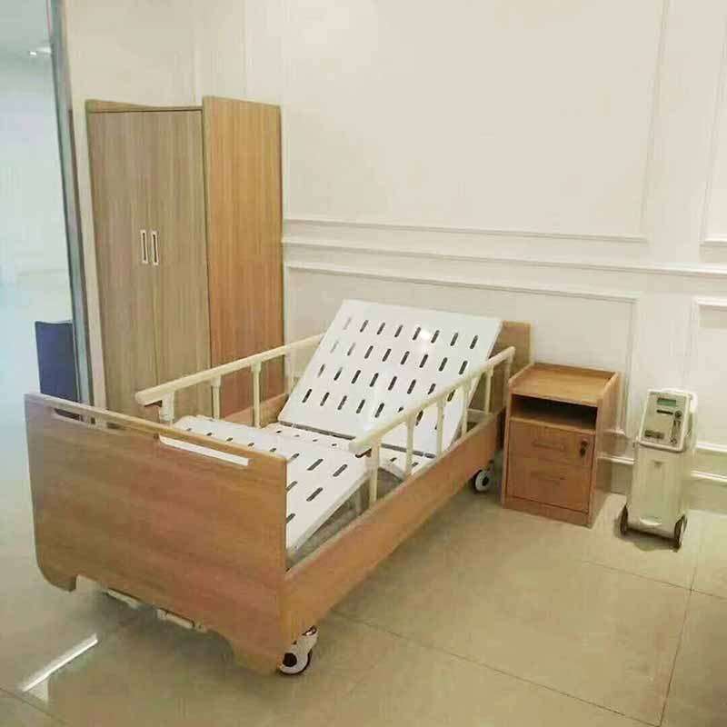 多功能手摇护理床 养老院实木床头护理床 家庭敬老院手动双摇病床