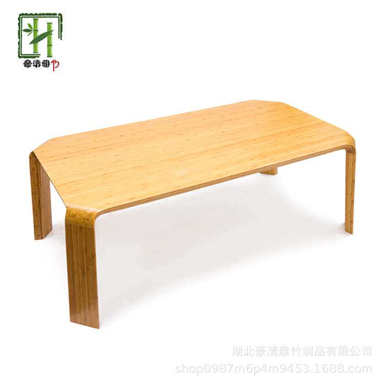 石家庄立豪竹木家具厂加工竹餐桌竹桌西餐桌竹制咖啡桌竹写字桌