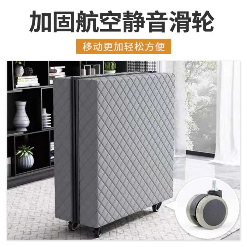 日式加厚5cm乳胶折叠床家用成人单人床加固午休床小户型加床拼床