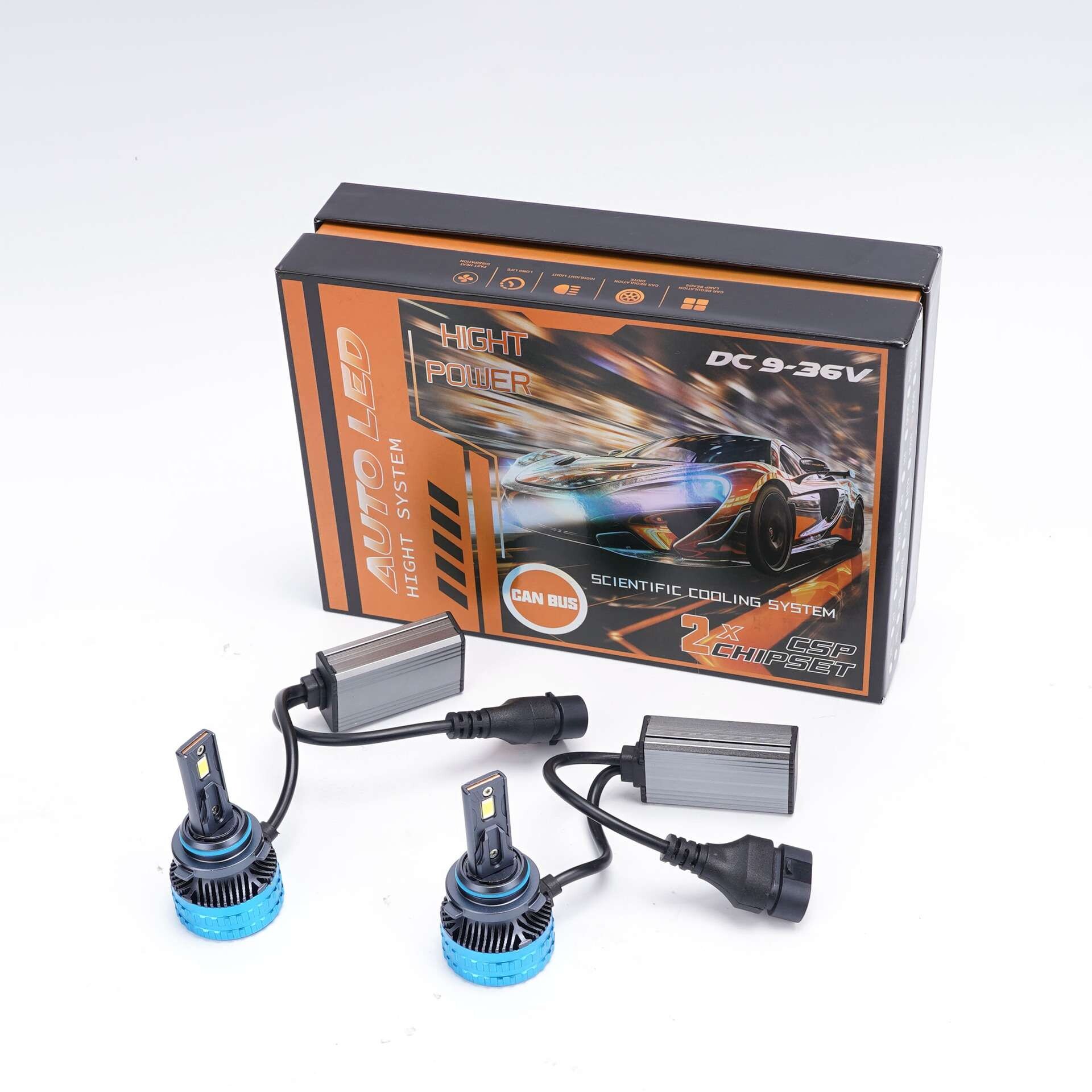 汽车LED灯泡大灯H7H4H1灯芯改装超亮远近光90129005强白光12v24v