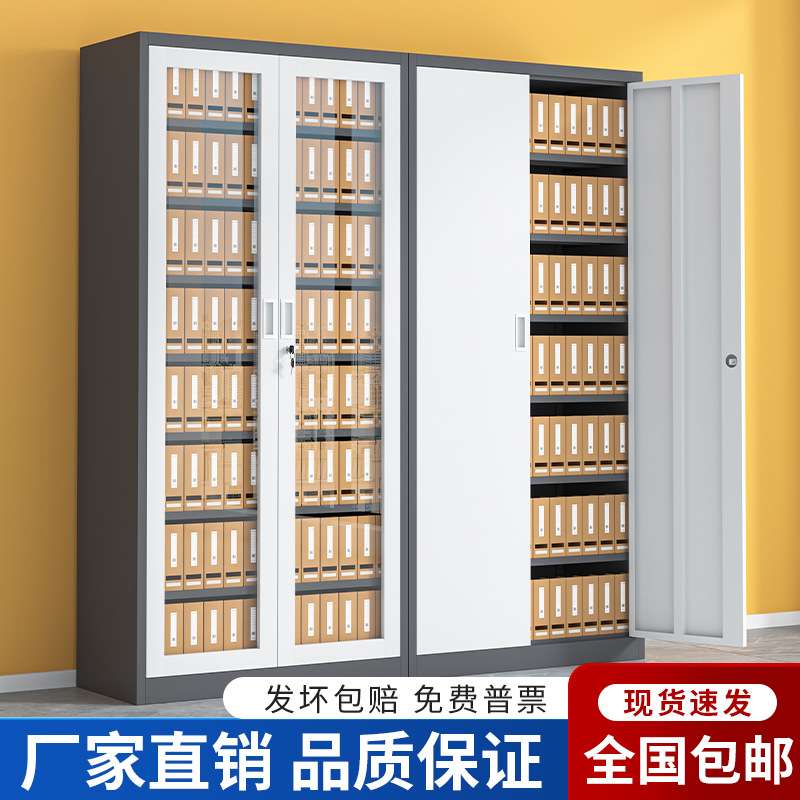 财务对开门凭证柜铁皮柜文件柜办公室资料柜档案柜收纳柜储物柜子