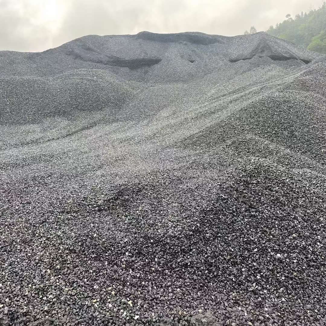 黑色石子园林景观黑石子鱼缸装饰鹅卵石建筑工程庭院铺路黑色砾石