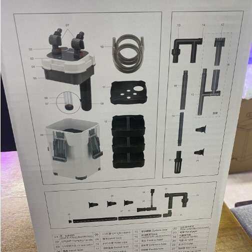 松宝鱼缸过滤器三合一循环泵大型静音外置过滤桶外挂滤筒净水系统