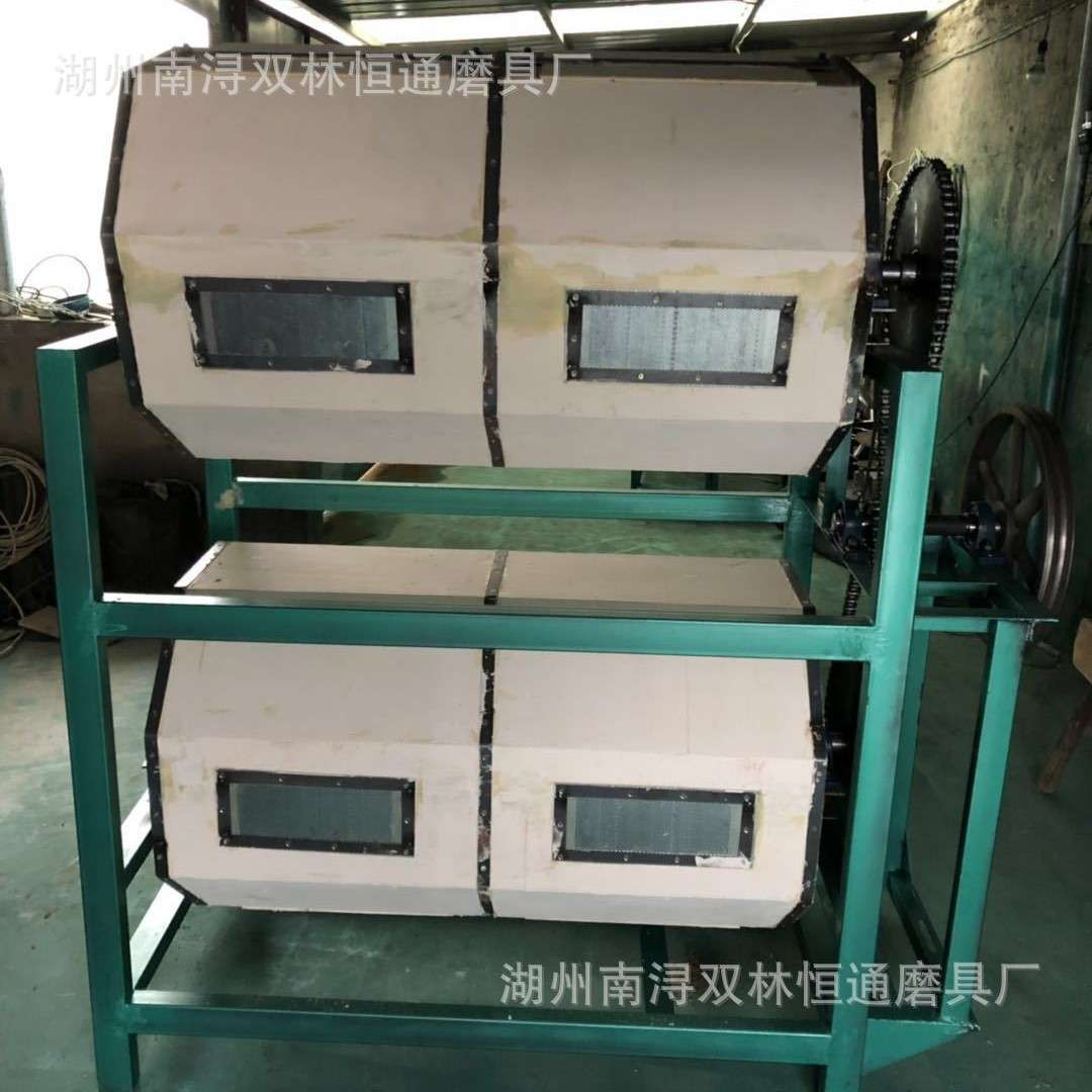 塑料珠宝首饰去批锋毛刺倒角去锈表面抛光研磨木滚筒机滚筒电动