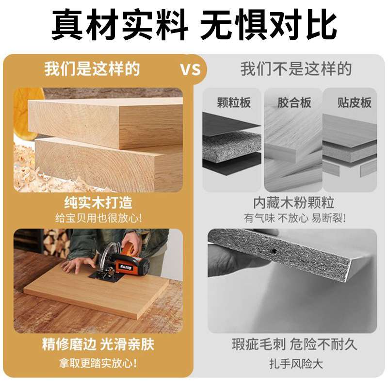 实木书架出租房客厅儿童置物架书柜家用多层卧室加粗学生收纳落地