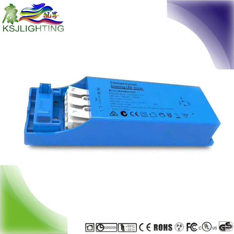 CE TUV SAA认证 高PF 无频闪18W 9-12串600MA LED轨道灯 调光电源