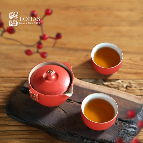 【台湾陆宝】茶具家用中式泡茶一壶两杯快客杯便携式旅行茶具洄澜 - 封面