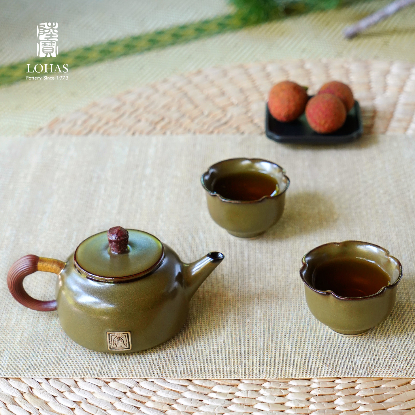 【陆宝】茶壶茶杯套装家用中式复古茶壶一壶两杯茶具礼盒万事不南