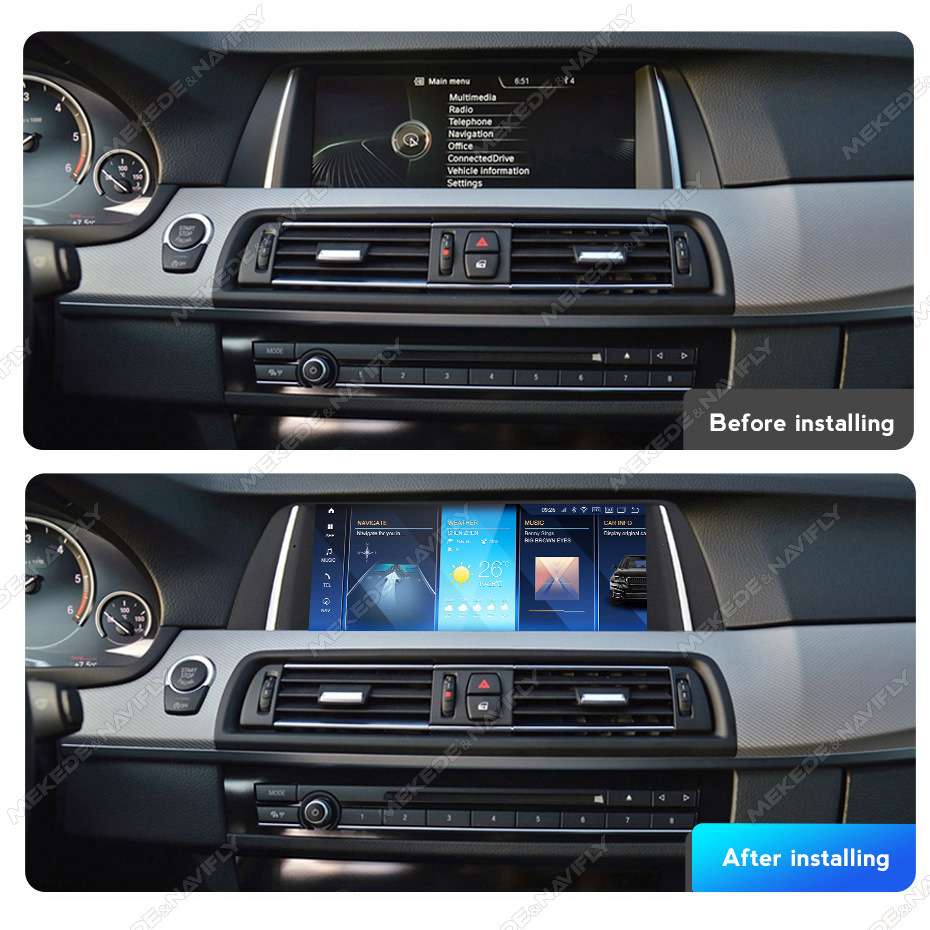 适用 BMW 5 Series F10/F11 2011-2017 5系F10 ID8大屏安卓导航仪