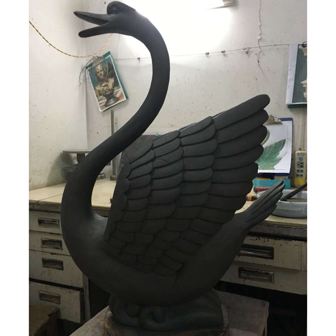 厂家订制金属景观雕塑动物人物广场样板间地产公司铜工艺品摆件
