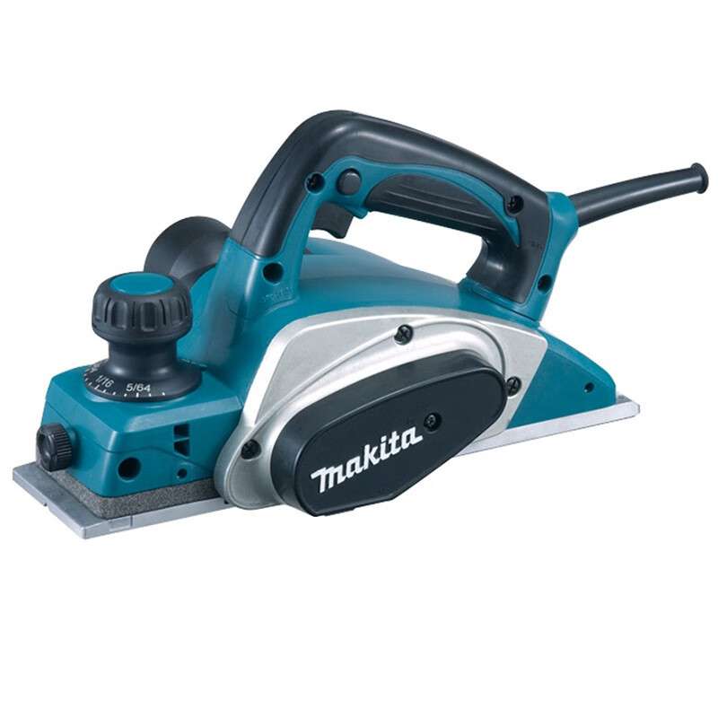 牧田(MAKITA)电刨插电式手提电刨子木工工具电刨机620W/82mm KP