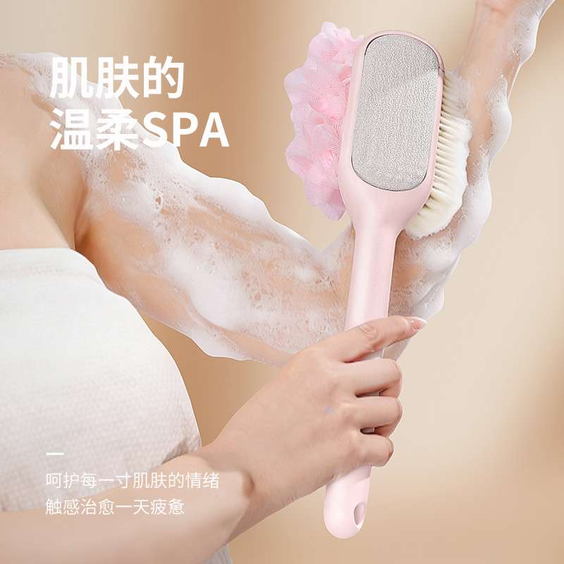 洗澡刷子搓背刷长柄软毛女专用自己刷后背不求人沐浴搓澡擦背神器