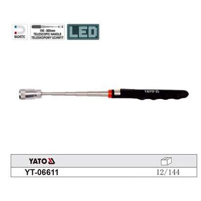 易尔拓原装可伸缩带灯强磁性捡拾器吸铁棒捡拾器吸杆YT-06611