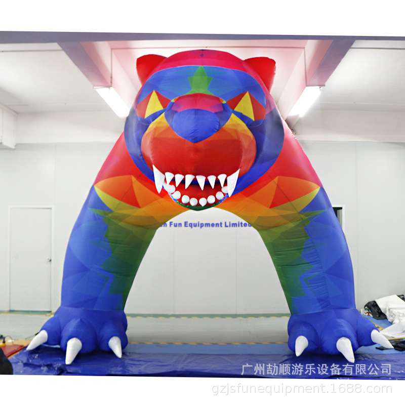 充气广告产品 充气灯饰拱门狮子充气灯光大象广告展览气模