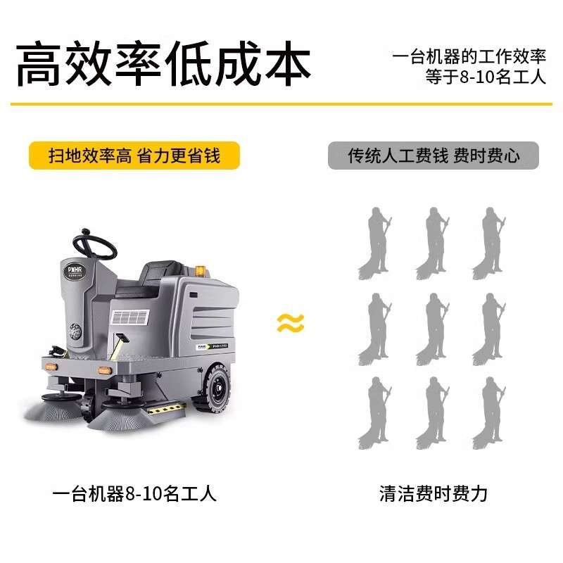 博赫尔驾驶式扫地机商用工业工厂车间物业超市用清扫车电动扫地车