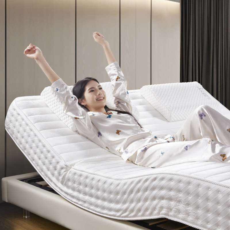 AI语音智能电动床垫睡眠监测止鼾智能床助起按摩智能床垫源头工厂