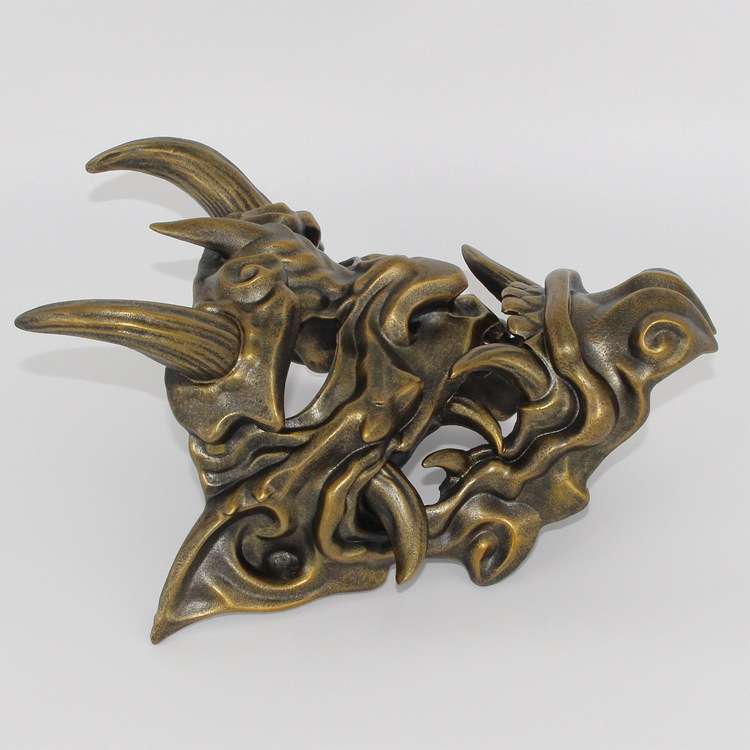 赤般若面具挂件cosplay能剧日系能面罩树脂红面鬼脸獠牙 面具般若