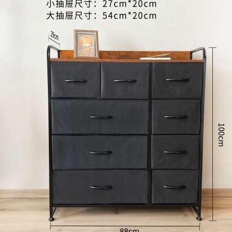 美式简易九斗柜纺粘无纺布收纳日常收纳环保材料