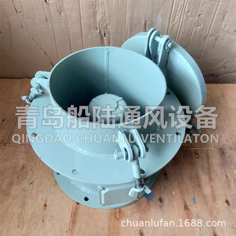 船陆CWZ-200MM带水密盖式船用小型轴流通风机船舶厨房用风机