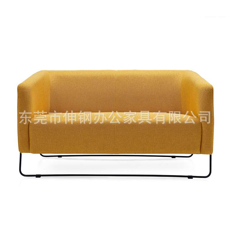 真西皮办公组合沙发休闲创意转角商务客厅东莞办公家具