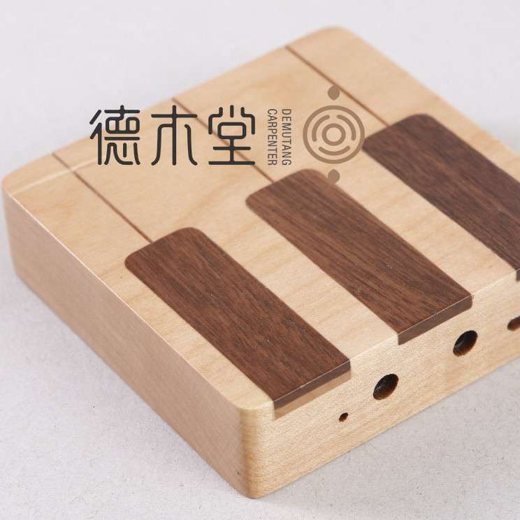 木质音乐盒 钢琴键外型音八音乐展示盒 实木喷漆音乐木盒