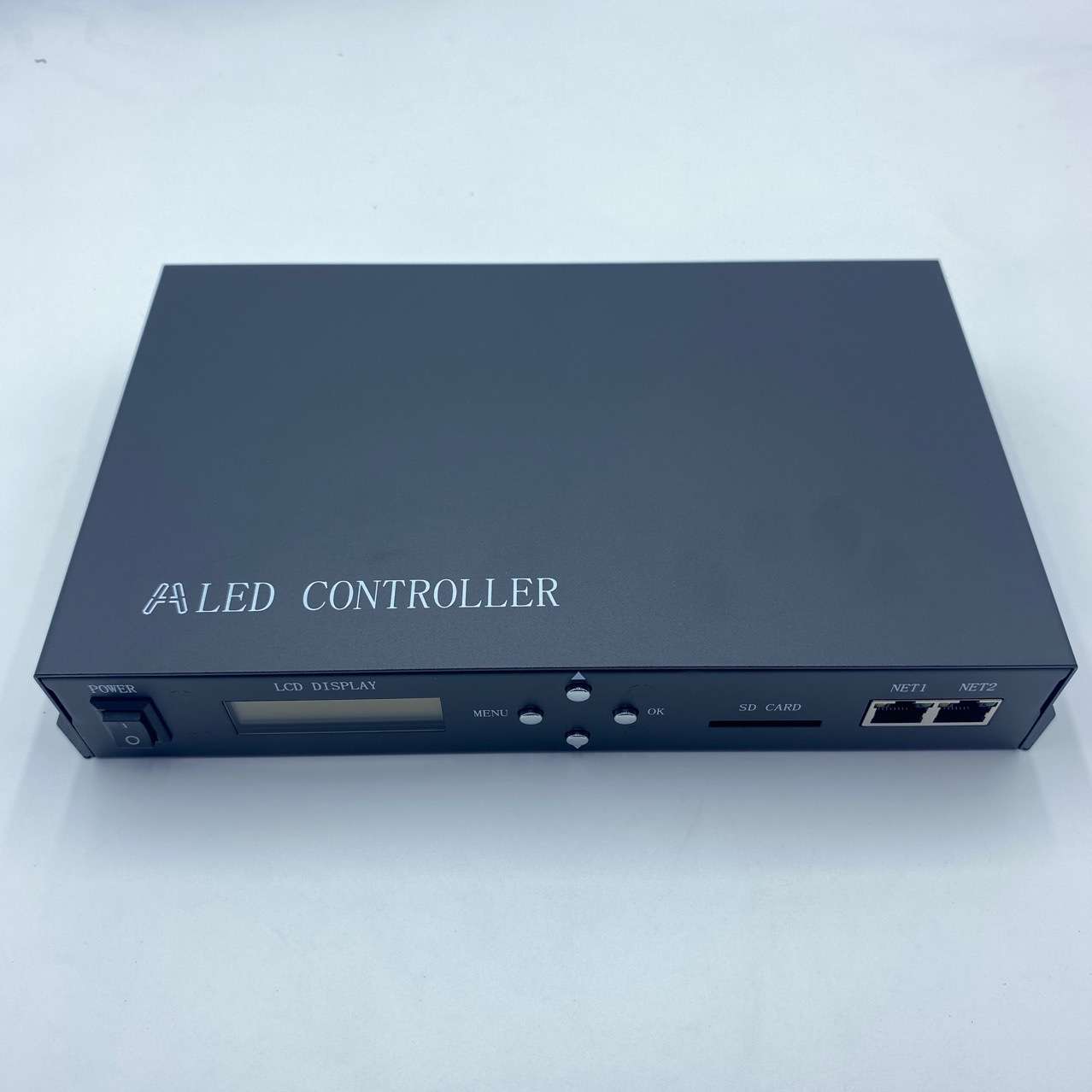 H801TC可联机脱机电源同步主控SD卡幻彩控制器双网口输出灯控